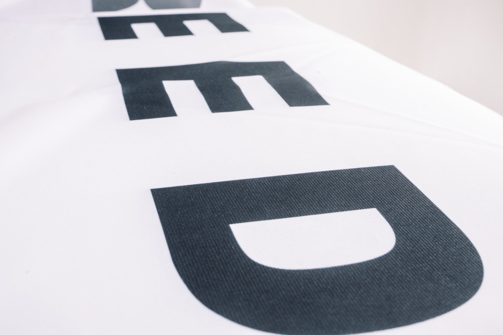 Freedom Flag — Minimal Black Text on White