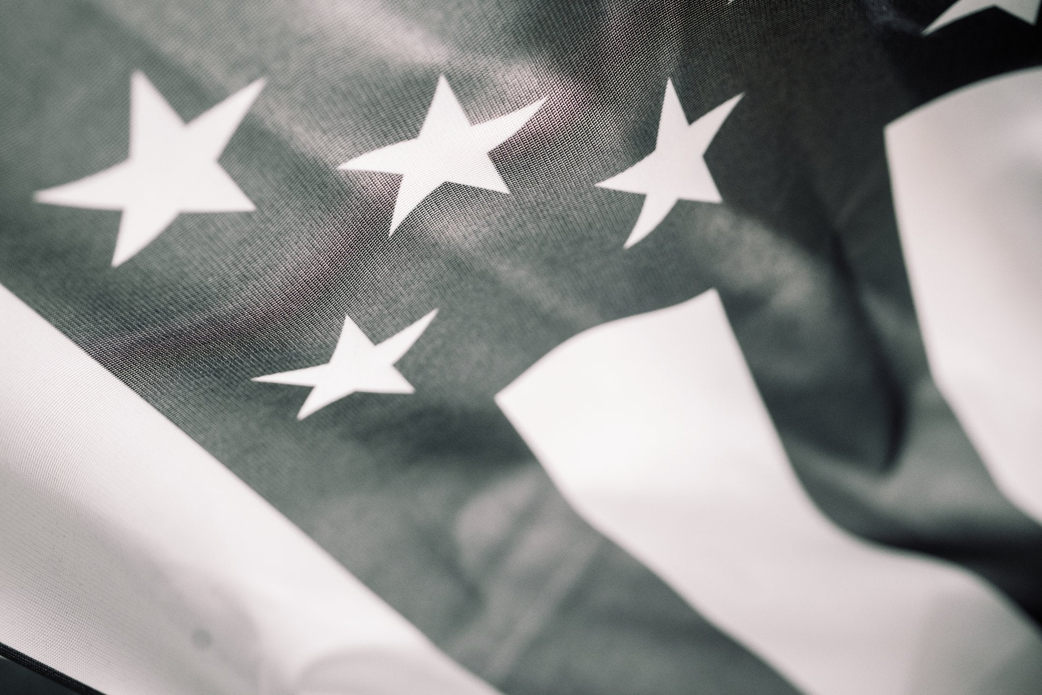 Black American Flag — Faith. Freedom. Future. Edition