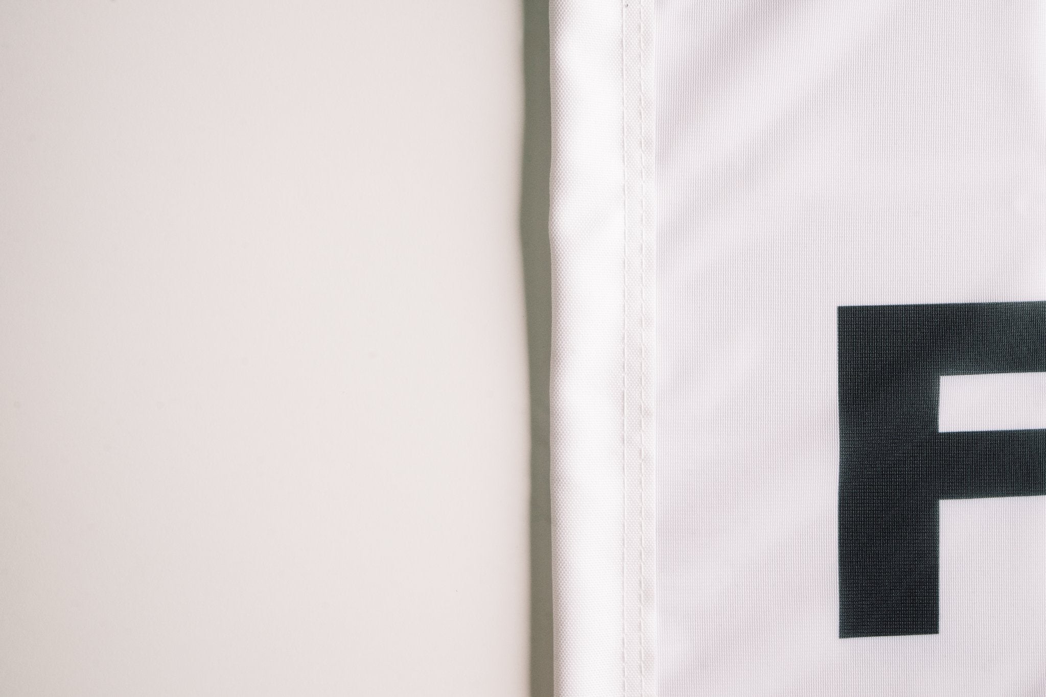 Freedom Flag — Minimal Black Text on White